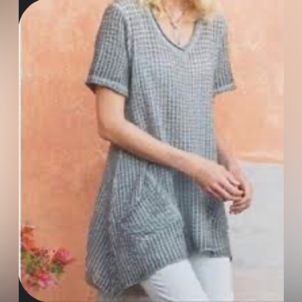 Soft Surroundings Gray Tunic Top